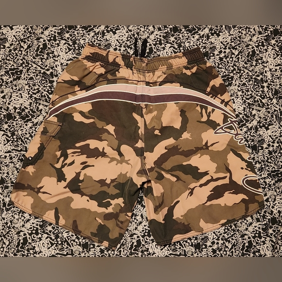 Billabong Swim Trunks Swim Shorts Camo Large - Picture 2 of 5